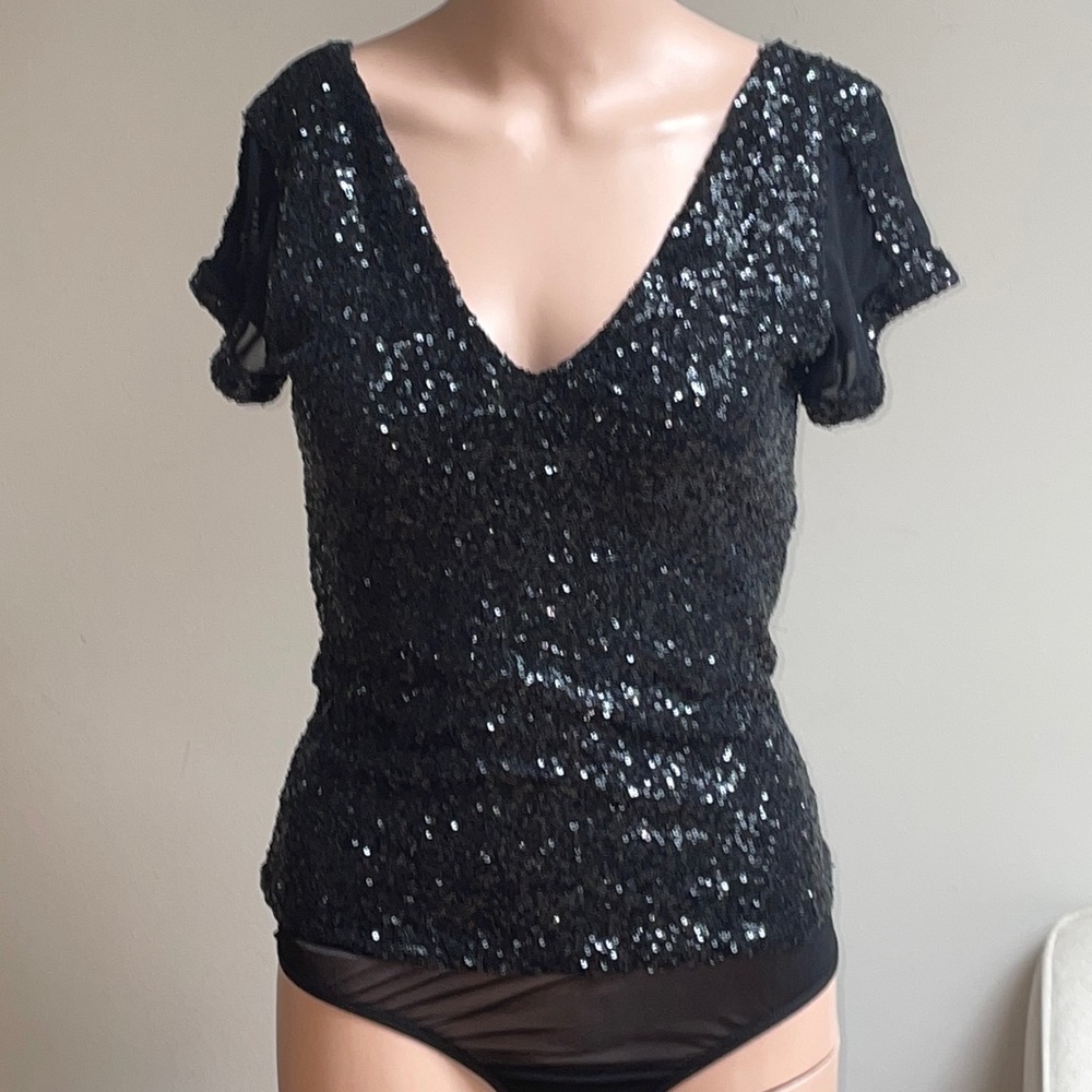 Bebe sequin bodysuit